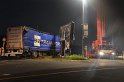 VU LKW umgestuerzt Feldkassel Industriestr Robert Boschstr P298